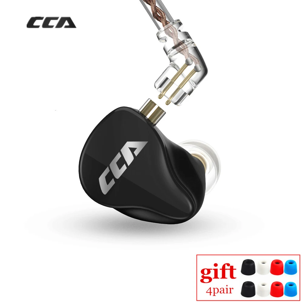 Наушники вкладыши CCA CA16 7BA 1DD гибридные Hi Fi наушники для мониторинга с 2 контактным