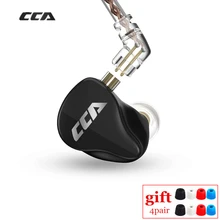 Cca ca16 7ba 1dd motoristas híbridos no ouvido fone de ouvido monitoramento alta fidelidade fone com cabo 2pin c12 c16 a10 zsx as16 zs10 pro vx v90