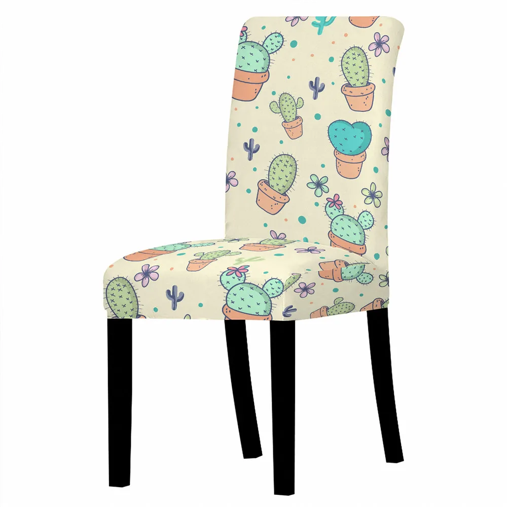 Universal Chair Covers Printed Elastic Stretch Universal Chair Cover Slipcovers For Dining Room Wedding Banquet Hotel