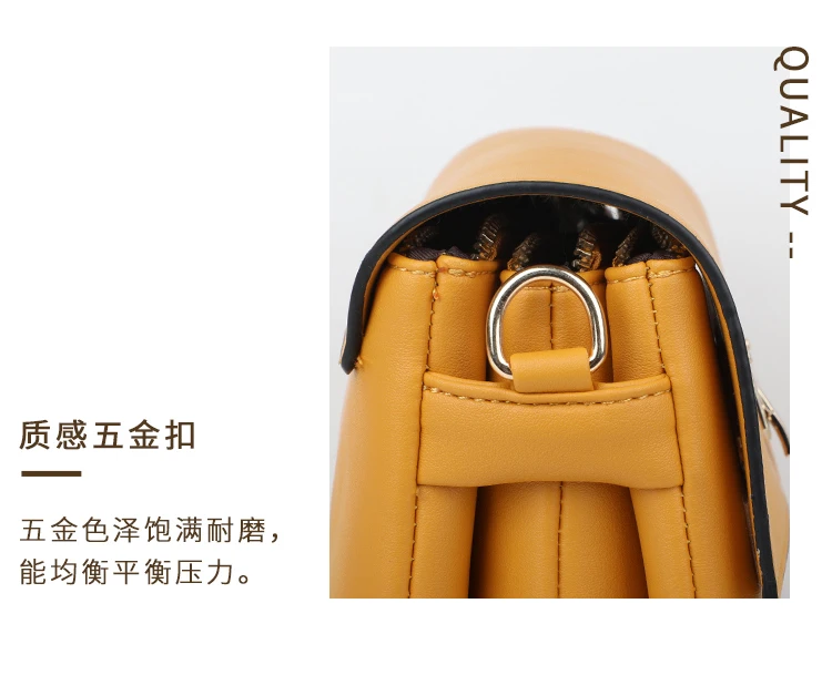 YBYT Multi-layer pocket simple fashion female flap shoulder bag handbag brand designer crossbody messenger bags for women Purse