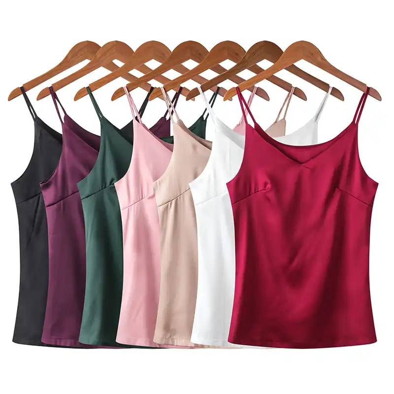 plus size white satin camisole