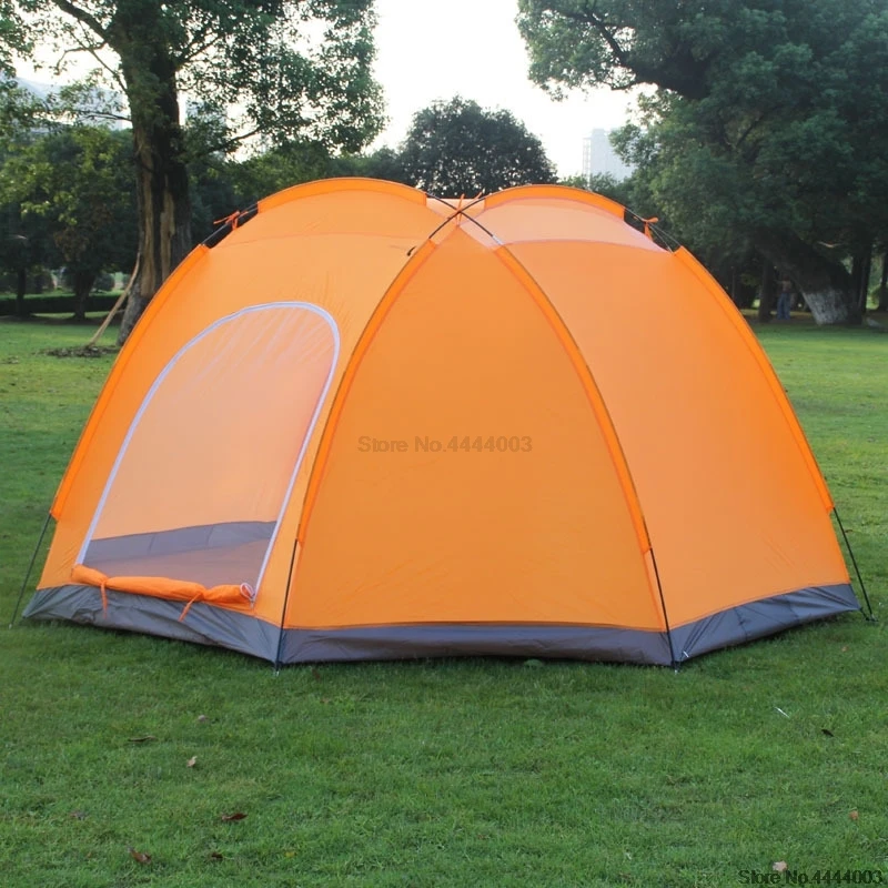Очень 5-8 человек Водонепроницаемый большой кемпинг палатка профессиональный УФ двойной Слои палатки Пеший Туризм ветрозащитный Семья