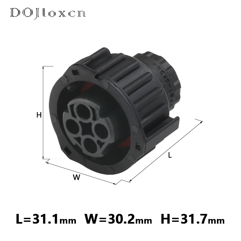 5/10/20/50 Sets 4 Pin Tyco Round HOWO A7 Odometer Speed Sensor Wiring Plug Sealed Auto Black Female Connector 1-967325-1