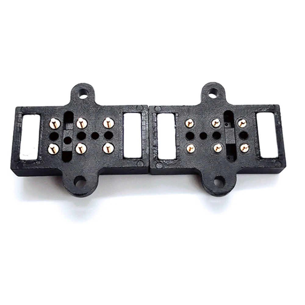 6pin magnetic connector Spring Loaded Magnetic Pogo Pin 6 Positions Magnets PCB Solder Male Female Probe With mounting holes