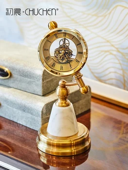 

Luxury Calendar Large Desk Table Clock Custom Table Clock Creative Vintage Relojes De Pared Casa Vintage Table Watch Horloge