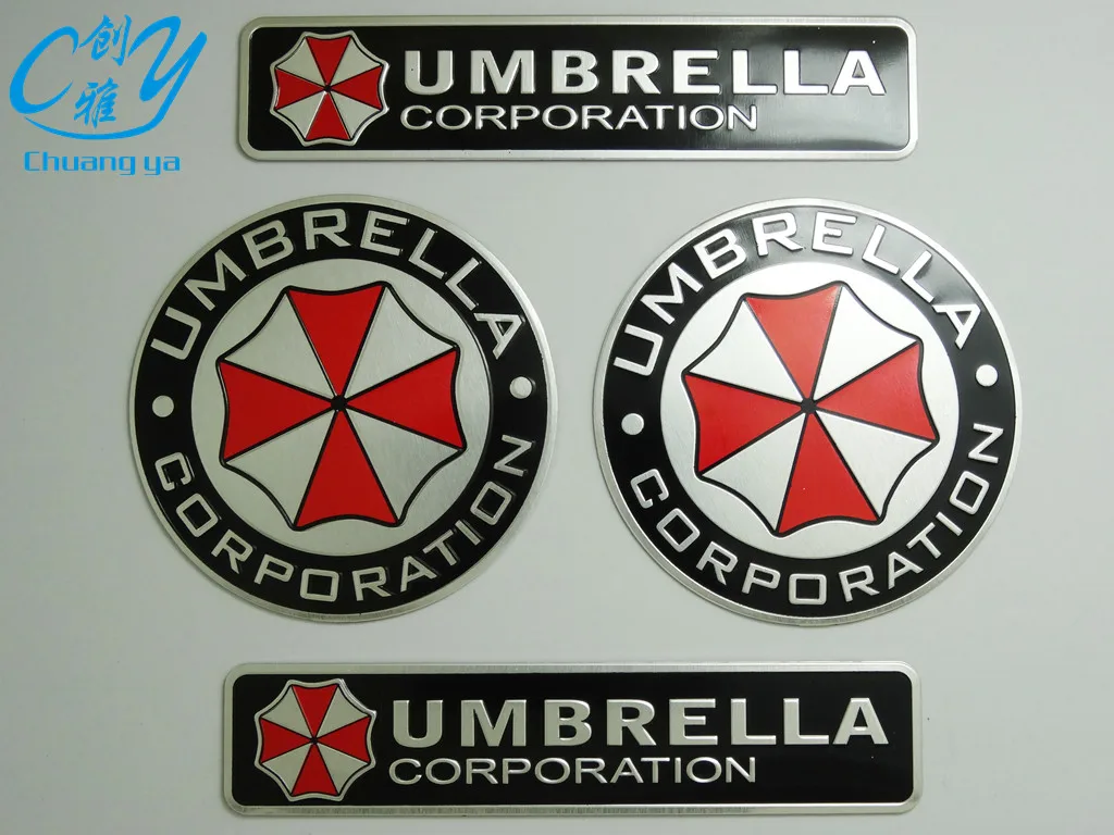 Крутой стерео зонтик из алюминиевого сплава с металлическим модифицированным логотипом автомобиля