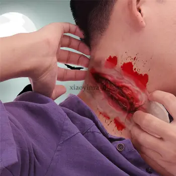 

Halloween Zombie Horror Scars Costume Face Body Temporary Tattoo