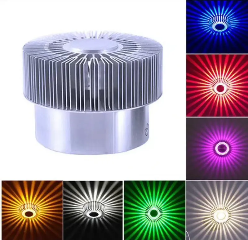 Современный светодиодный потолочный светильник RGB 3 Вт Настенный светильник художественная галерея декоративная Передняя Балконная лампа для крыльца коридоров светодиодный встраиваемый светильник