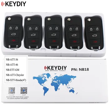 

5PCS/LOT, Multi-functional Universal Remote Key for KD900 KD900+ URG200 ,KEYDIY NB18 (5 functions Chips in one key)
