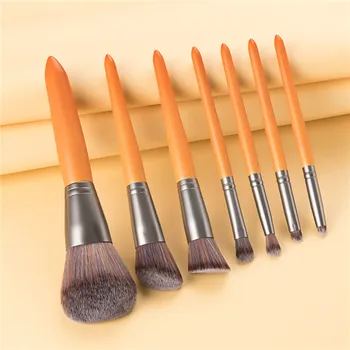 

7Pcs Makeup Brush Set For Powder Contour Blusher Liquid Cream Eyeshadow Cosmetics Brushes Beauty tools Wholesale T07104