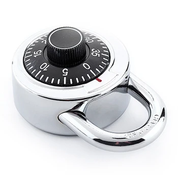 

Travel Suitcase Security Alloy Padlock Rotary Drawer Cabinet Round Dial Number Digit Combination Luggage Coded Lock Password