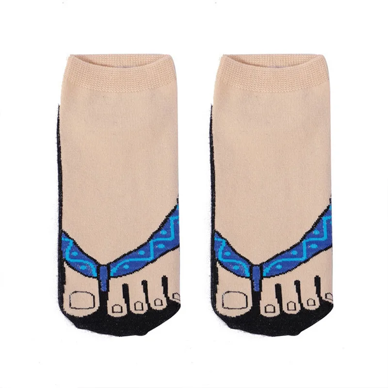 Happy Socks/Новинка; мужские носки с рисунками животных из мультфильмов; женские носки Dharma Fish Blessing Shoes; короткие забавные хлопковые носки с креативным рисунком; Новинка - Цвет: F