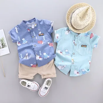 

2020 New Summer Baby Boys Clothes Suits Gentleman Style Boys Clothing Sets T- Shirt+Pants 2 Pcs Casual Sport Suits Toddler Sets