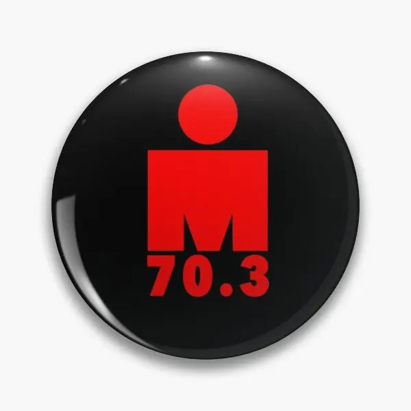 Triathlon Race Ironman Logo Customizable Soft Button Pin Cute Creative Metal Collar Women Clothes Fashion Gift Jewelry | Дом и сад