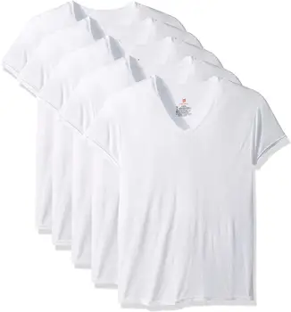 

SY2227 Men's 5-Pack ComfortBlend V-Neck T-Shirt with FreshIQ