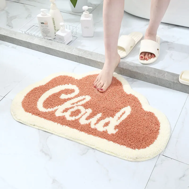 

45x75cm Bathroom Mat Carpets Water Absorption Non Slip Entrance Doormat For Shower Room Toilet Bath Rugs Bathroom Feet Pad