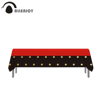 

Allenjoy Waterproof Table Covers Solid Color Polka Dot Party Supplies Tablecloth Decor Cartoon Children Birthday Home Textile