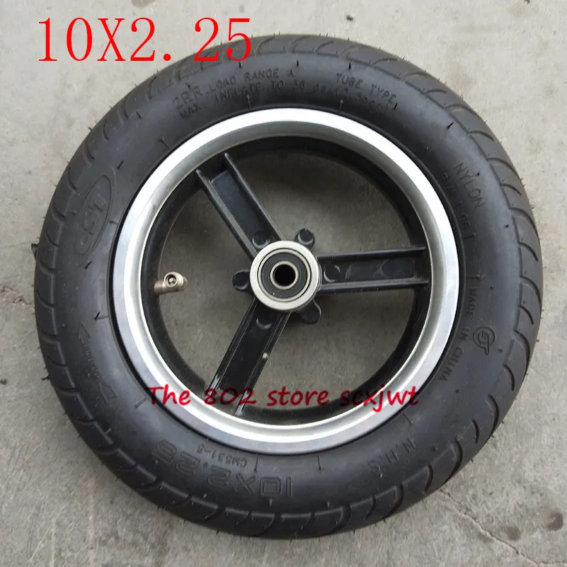 Высокое качество 10 дюймов колеса tyre10X2.25 шины со ступица из алюминиевого сплава рама 10*2,25 колеса для электрического скутера мини-велосипеда