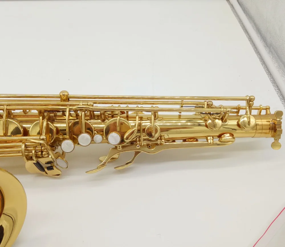 Музыкальный Fancier, клубный саксофон, тенор, профессиональный тенор, саксофон, золотой лак, мундштук, тростник, шейный чехол