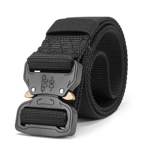 black2 Tactical Belt New Nylon Army Belt Men Molle Military SWAT Combat Belts Knock Off Emergency Survival Belt Tactical Gear Dropship - Цвет: black2