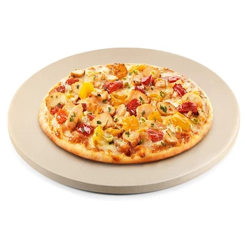 

12Inch Ceramic Pizza Stone Pizza Baking Stone/ Pan, Perfect for Grill and Oven - Thermal Resistant, Durable and Safe