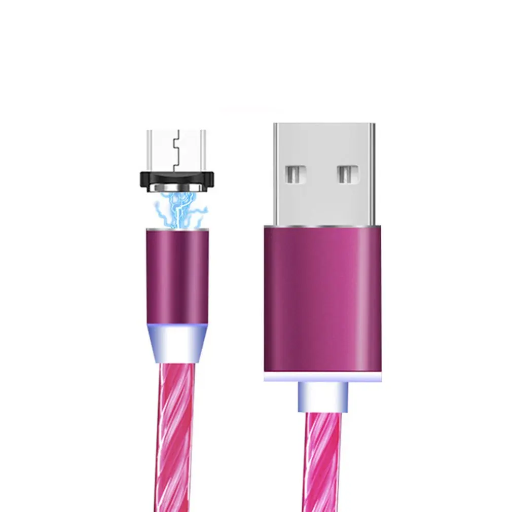LED Lighting Magnetic Charging Micro USB Cable Fast Type c For Iphone 7 8 6 6s Plus X XR XS Max Charger | Электроника