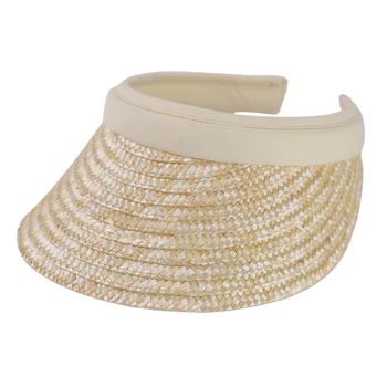 

Vienna Visor Women’s Summer Sun Straw Packable UPF 50+ Beach Hat Wide Brim Gardening Beach