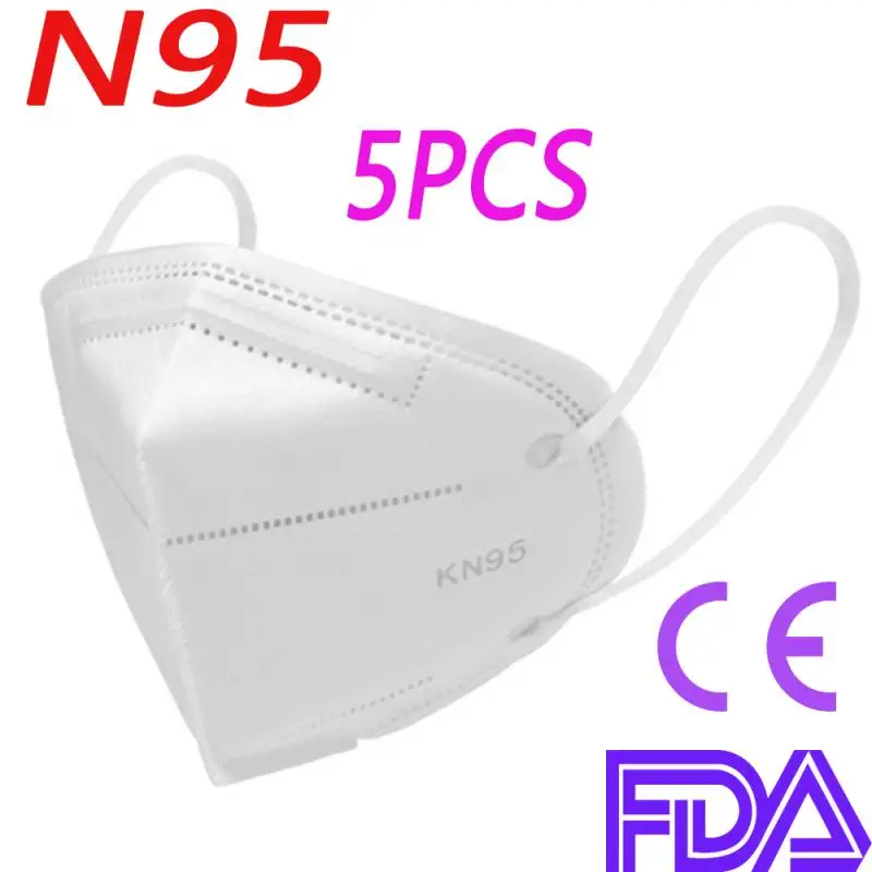 

10 pcs KN95 Mask Dust Proof Anti-fog Breathable Face Masks n95% Filtration N95 Masks Features as KF94 FFP2