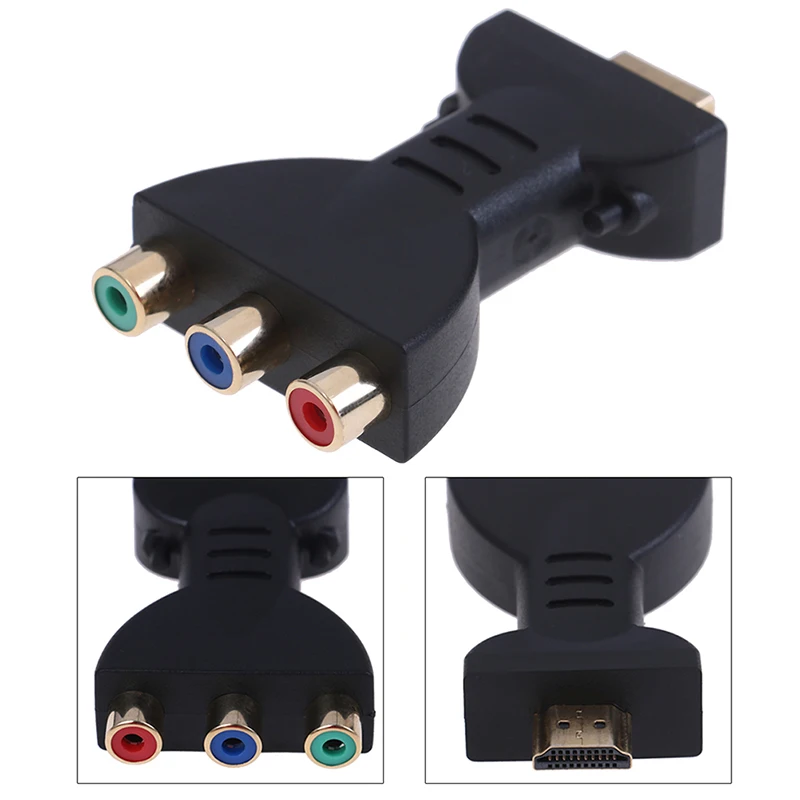 HDMI штекер 3 rgb rca видео аудио адаптер av преобразователь для 720p 1080ip 1080p|Кабели HDMI| |