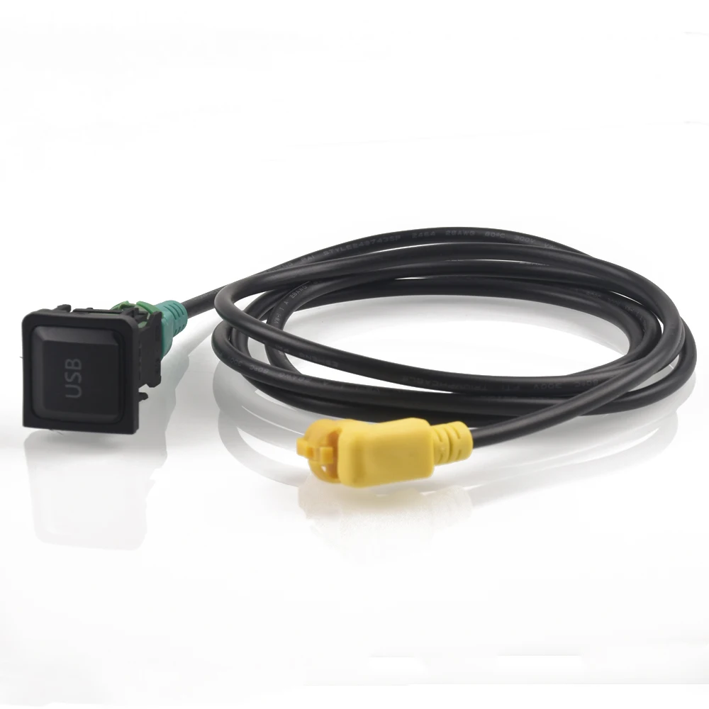 Car USB switch cable for VW Passat B6 B7 Golf 6 Polo Bora CC RCD510 RNS315 USB AUX adapter audio