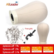 2" /22"/2" /24"/2" бежевый цвет холст блок голова для наращивания волос кружева для создания париков и отображения стиль манекен голова манекена