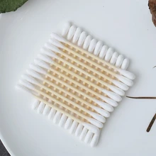 100PCS/Bag Eco-Friendly Cotton Buds Bamboo Sticks Cotton Swab Disposable Cotton Buds Swab