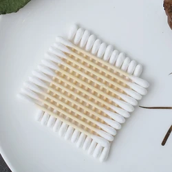 100PCS/Bag Eco-Friendly Cotton Buds Bamboo Sticks Cotton Swab Disposable Cotton Buds Swab
