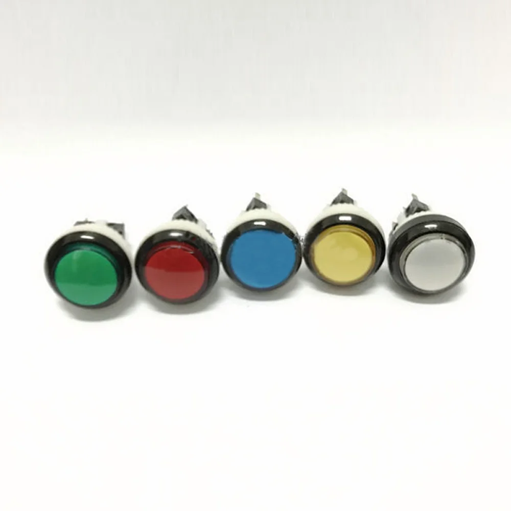 

27mm small round lighted button switch self-service equipment machine self-reset button switch arcade game machine button