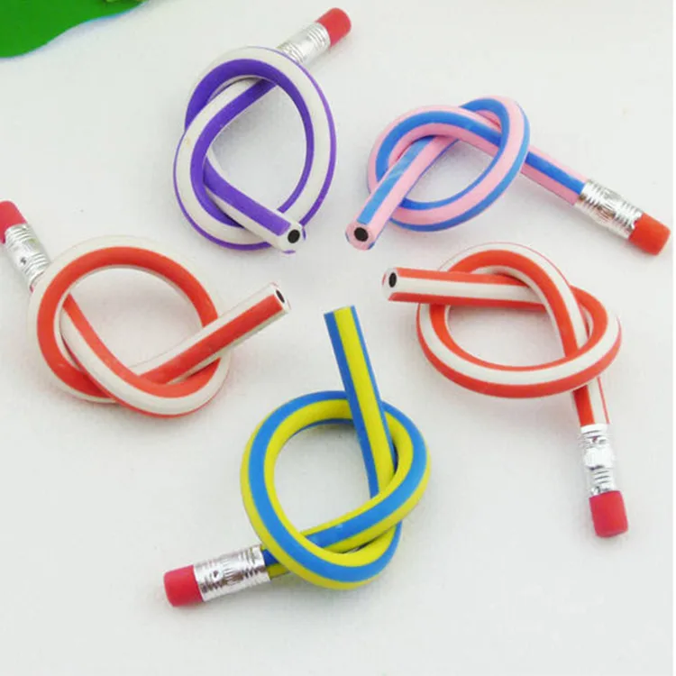 Flexible Soft Pencil With Eraser Colorful Magic Bendable Stationery Student Pencils School Office Supply | Канцтовары для офиса и