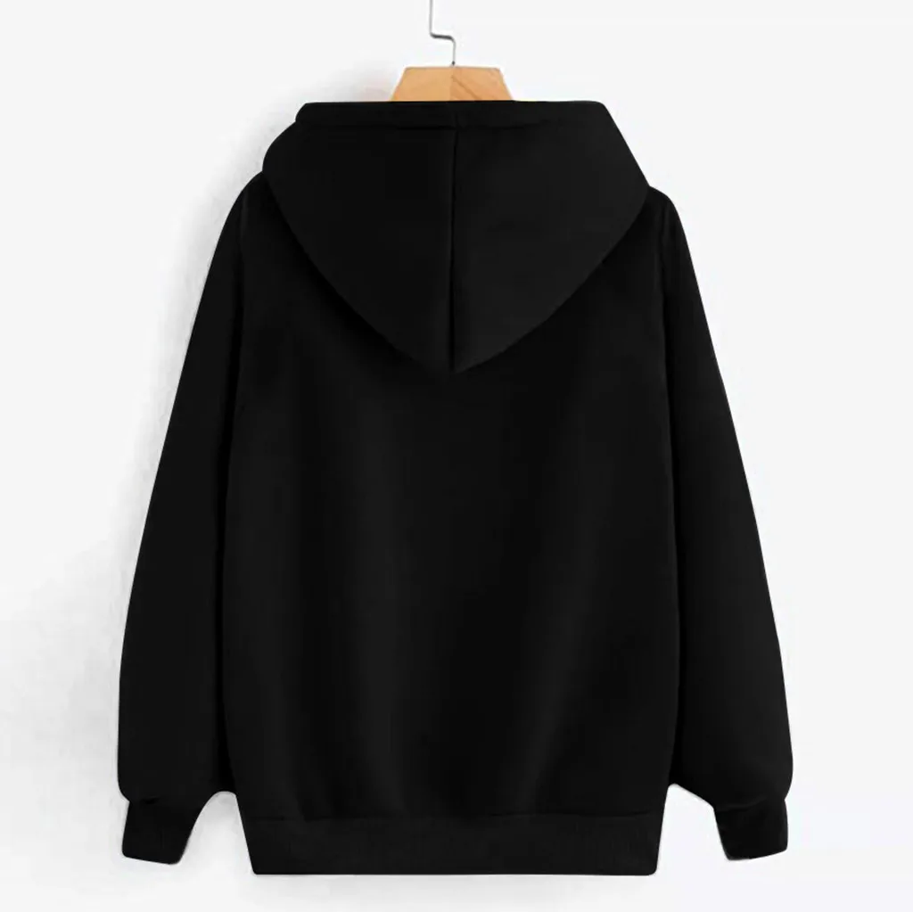 JAYCOSIN Fashion Women Dog Claw Heart Shape Sweatshirt Casual Simple Loose Solid Color Hoodie Comfortable Soft Pullove Tops