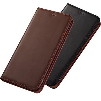 

Cow leather flip phone cover for OnePlus 8 Pro/OnePlus 8/OnePlus 7 Pro phone case card slot holder funda standing phone bag capa