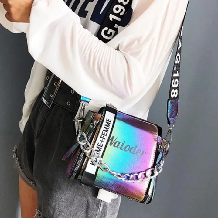 

Letter Shoulder Bag for Women 2019 Fashion Chain Popular Female Handbag PU Messenger Bag Exquisite Crossbody Bag