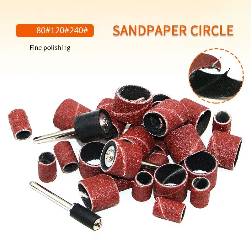 Набор шлифовальных втулок 100 шт. шлифовальная наждачная бумага круг шлифовальные