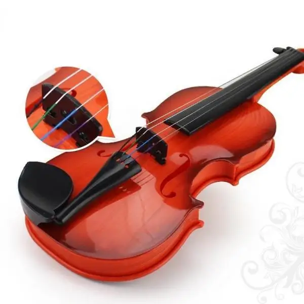 Professional Protable Toy Violin Musical Instrument Toys Beginner Model Violin Musical String Instrument Practice Violin Gift