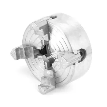 

Woodworking Home Mini Lathe Chuck Industrial Clamp Accessory Durable 4 Jaw Manual Zinc Alloy High Accuracy Power Tool