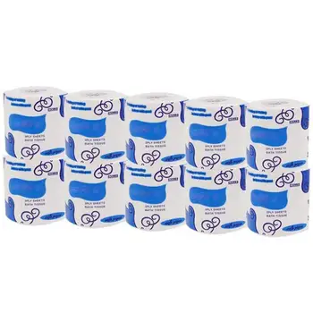 

10 Rolls/Lot Toilet Roll Paper In Stock Home Bath Toilet Roll Paper Primary Wood Pulp Bathroom Tissue Fast Shipping