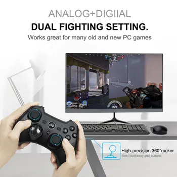 

Wireless Game Controller with Double Vibration Gamepad for PS3 Console ESM-9101 Joystick For PC Xiaomi Mi TV BOX