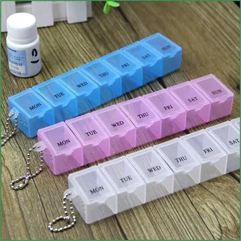 

3 Color 7 Days Weekly таблетница Tablet Pill Medicine Drugs Portable Box Holder Storage Container Case Pill Splitter Pastillero