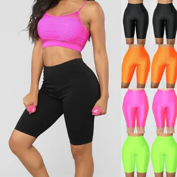 

Women Skinny Running Compression Sports Short Leggings Fitness Strechy Solid Color