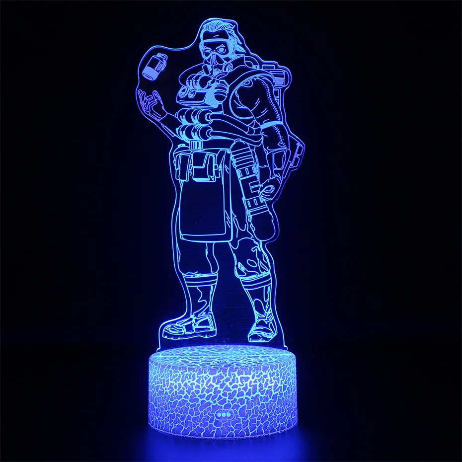 Battle Royale Game Nightlight APEX Legends Lamp Remote Control 3d Table Lamp APEX Sleep Light Party Decoration Nightlight