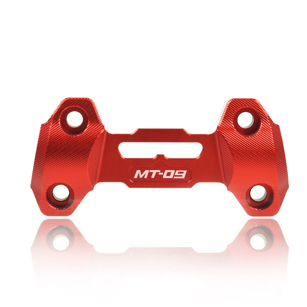 red-MT-09 Аксессуары для мотоциклов moto роскошный ЧПУ алюминиевый руль стояки монтажный зажим верхняя крышка для YAMAHA MT 09 MT09 MT-09 2013 - Цвет: red-MT-09