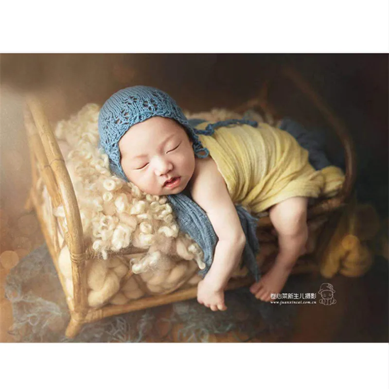 Fotografie Baby Props Boy Handmade Vintage Rattan Frame Baby Photo Shoot Newborn Bed Chair Props Newborn Photography Accessories