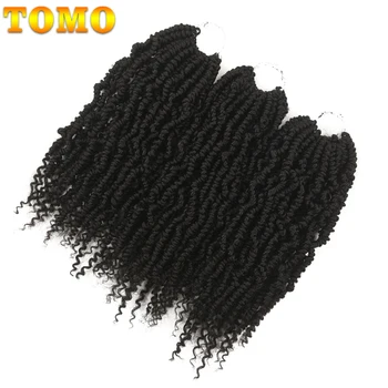 TOMO Bomb Twist Crochet Braids Pre-looped Passion Twist Crochet Hair Ombre Spring Twist Synthetic Braiding Hair Extensions 14 2