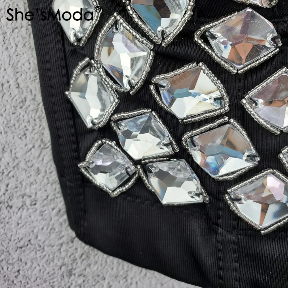 china wholesale 2020 new hand made bead bustier crop top (6)